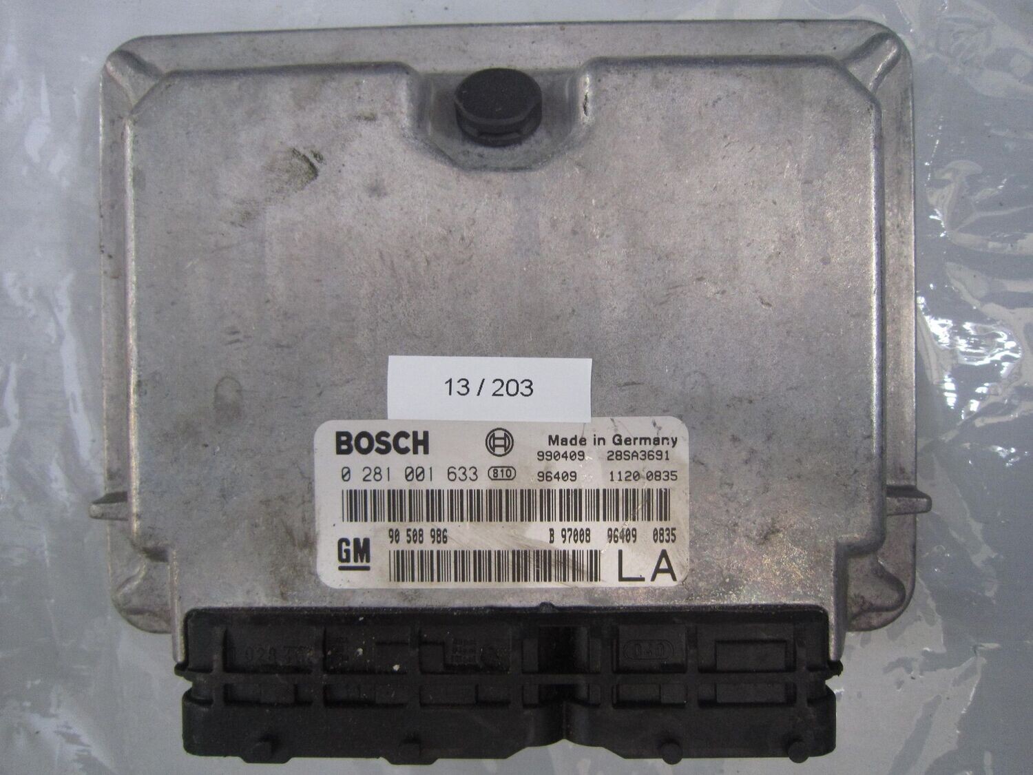 13-203 Centralina Motore Bosch 0 281 001 633 0281001633 90 508 986 28SA3691 LA  OPEL Diesel VECTRA