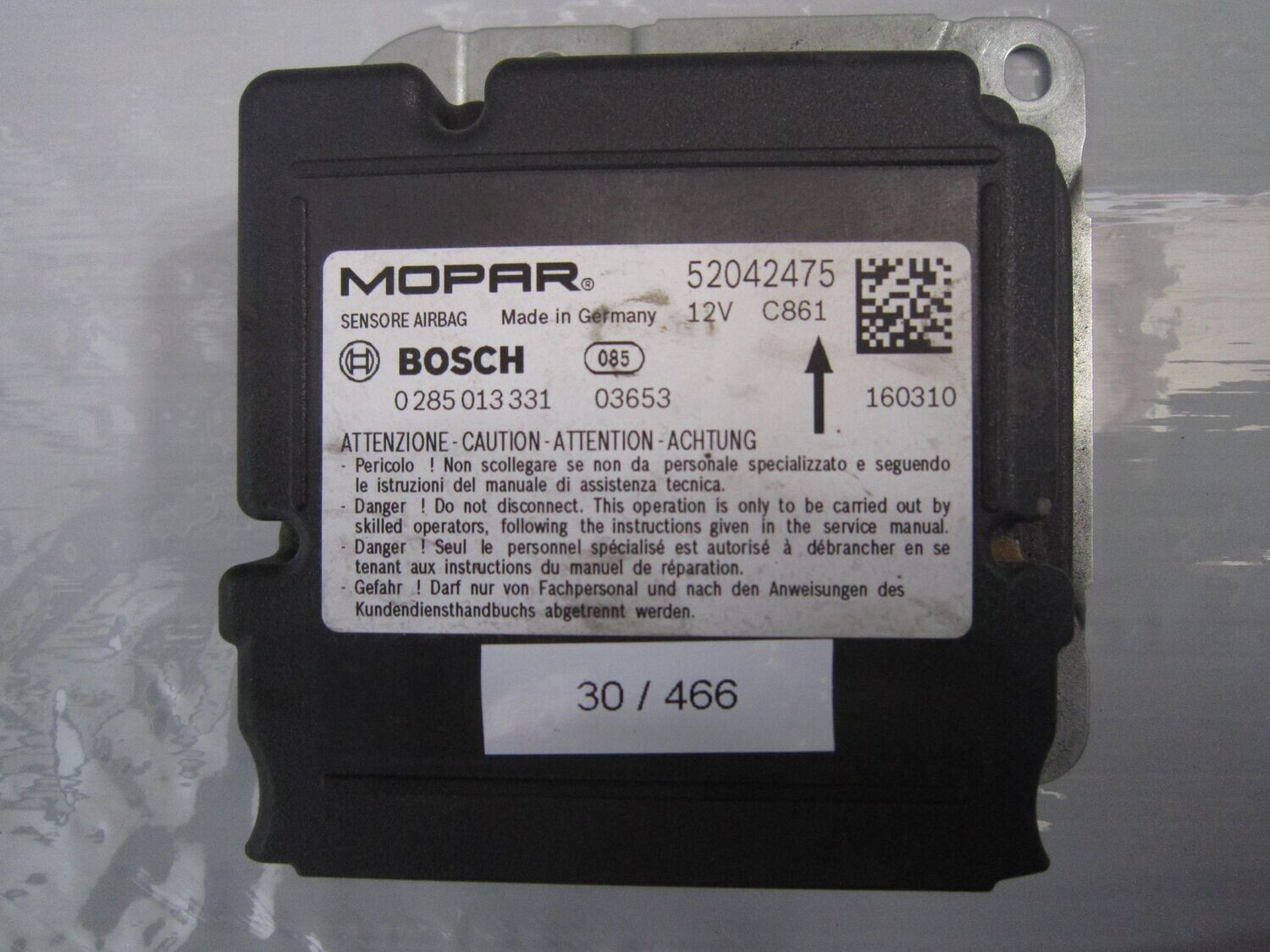 30-466 Centralina Airbag Mopar 0 285 013 331 0285013331 52042475    JEEP  RENEGADE