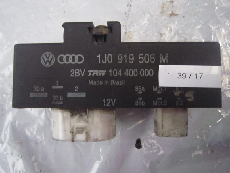 39-17 Centralina Ventola Radiatore Volkswagen 1J0 919 506 M 1J0919506M 104 400 000    AUDI  VARIE
