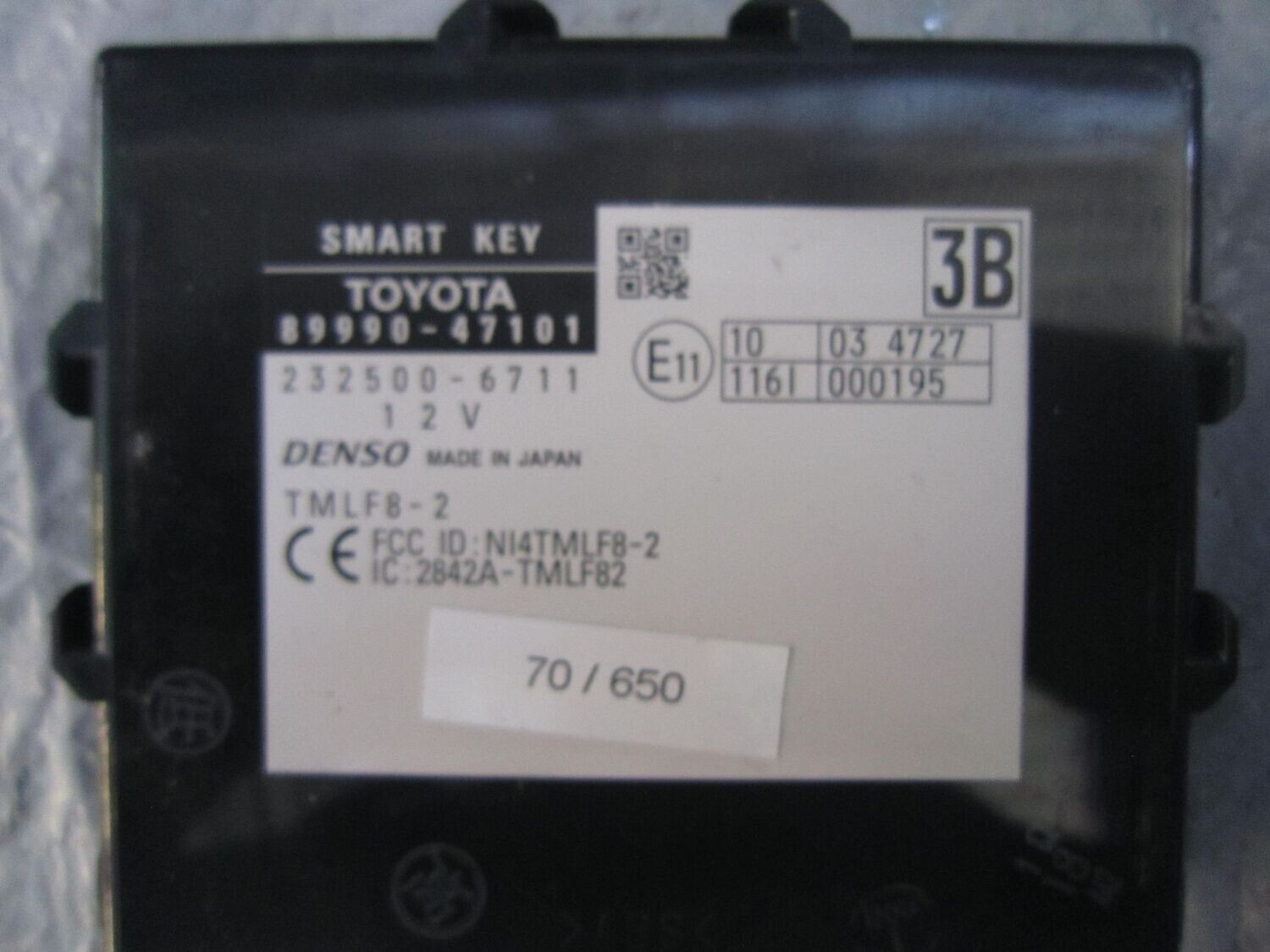 70-650 Modulo di Controllo Toyota 89990-47101 8999047101 232500-6711 TMLF8-2   TOYOTA Elettrica / Benzina PRIUS