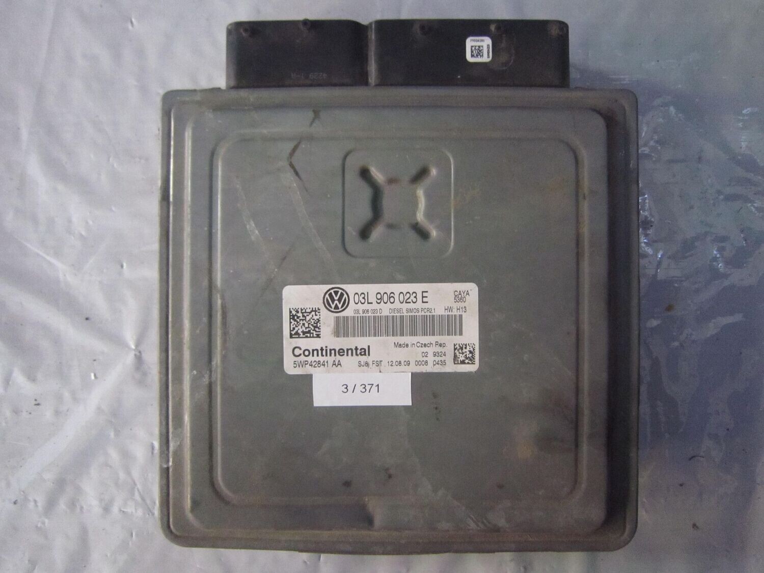 3-371 Centralina Motore Continental 5WP42841 AA 5WP42841AA 03L 906 023 E SIMOS PCR2.1 HW H13  VOLKSWAGEN Diesel POLO