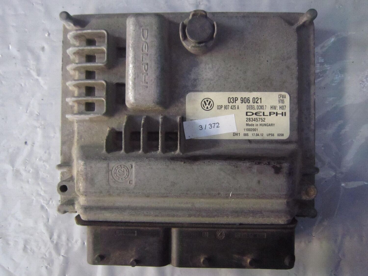 3-372 Centralina Motore Delphi 28345752   03P 906 021 DCM 3.7   VOLKSWAGEN Diesel POLO
