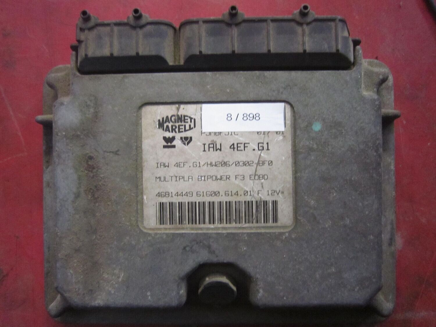 8-898 Centralina Motore Magneti Marelli IAW 4EF.G1 IAW4EF.G1 61600.614.01 46814449   FIAT  BENZINA / METANO MULTIPLA