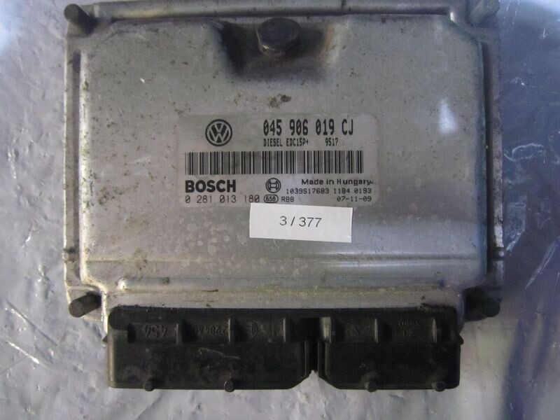 3-377 Centralina Motore Bosch 0 281 013 180 0281013180 045 906 019 CJ 1039S17683 EDC15+  SKODA Diesel ROOMSTER