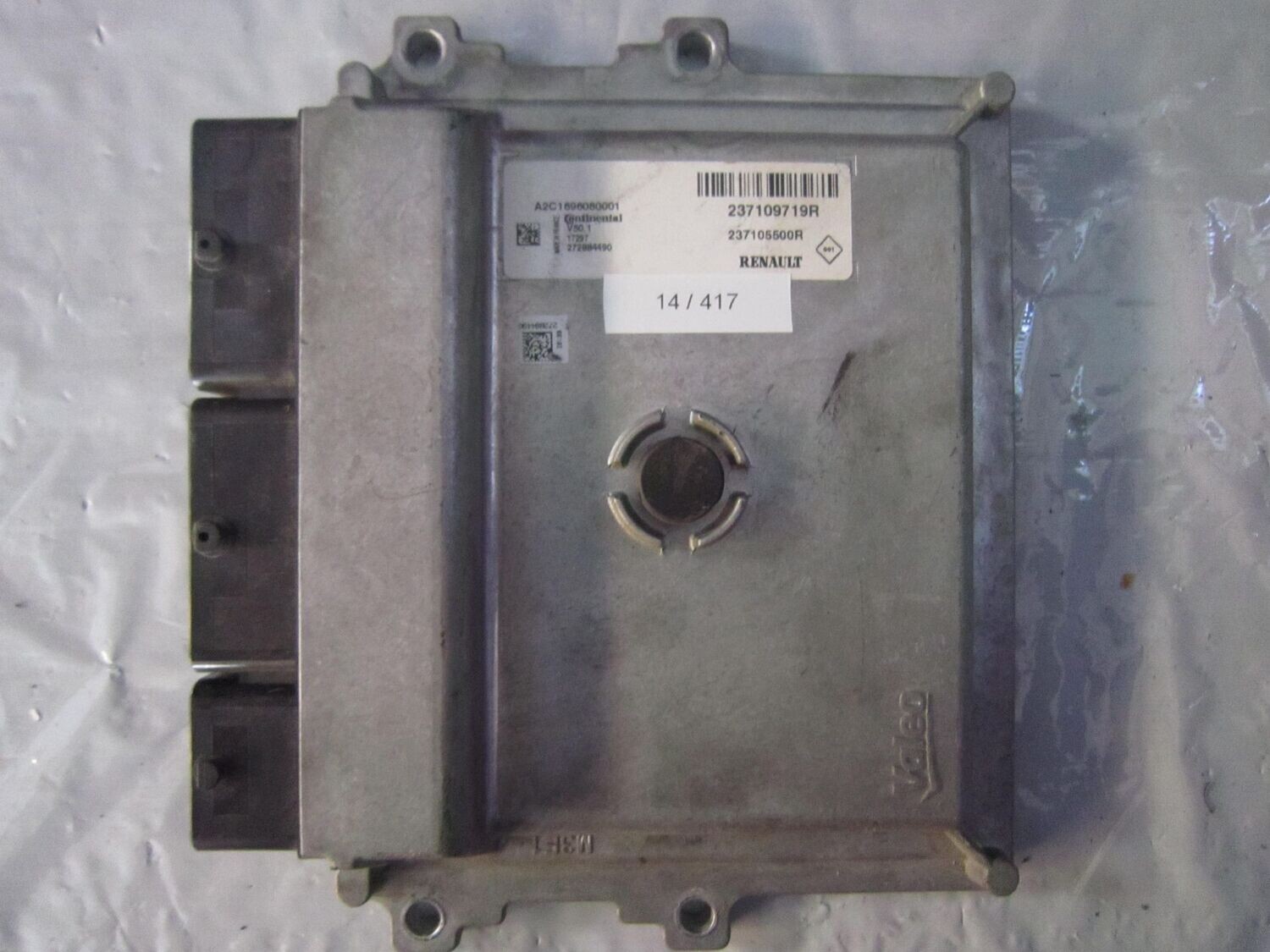 14-417 Centralina Motore Valeo 23710 9719R 237109719R 237105500R A2C169608001 V50.1  RENAULT BENZINA CLIO