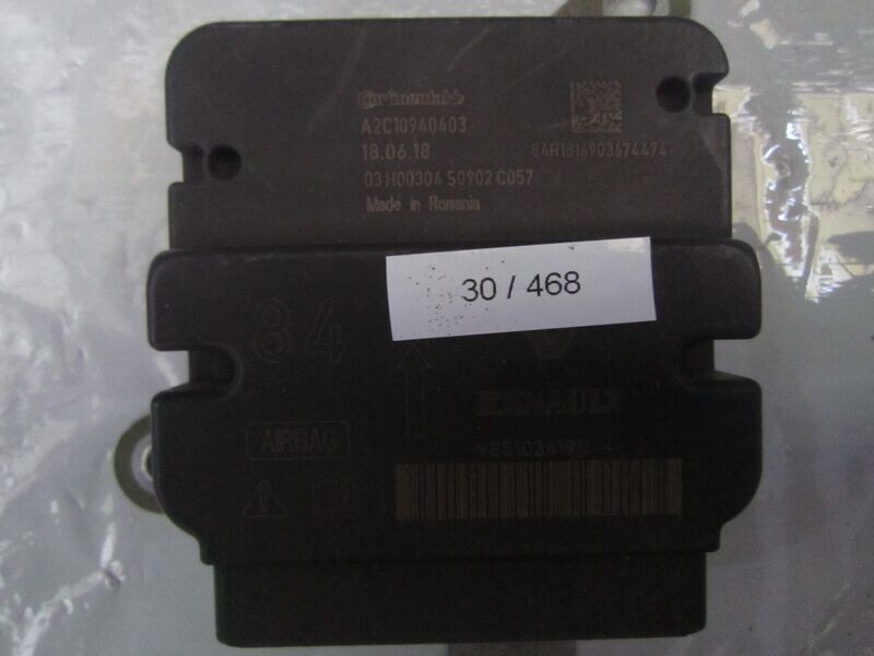30-468 Centralina Airbag Continental A2C10940403   985103419R    RENAULT  CLIO