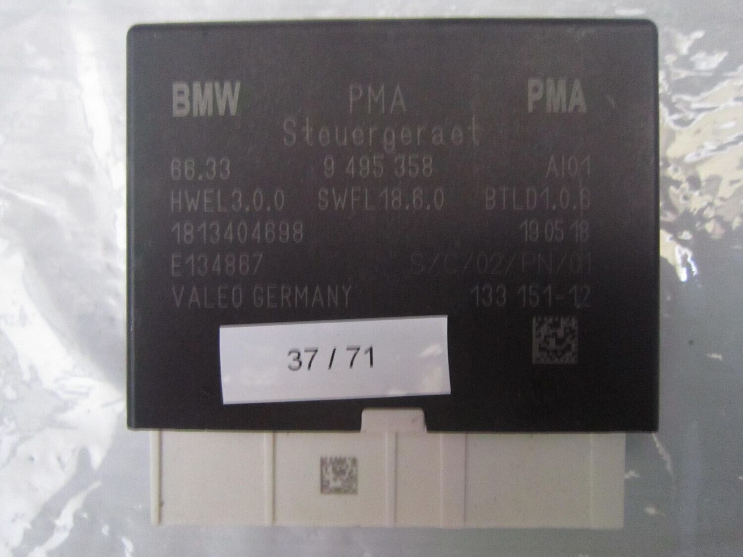 37-71 Centralina sensori parcheggio Valeo 9 495 358 9495358     BMW  VARIE