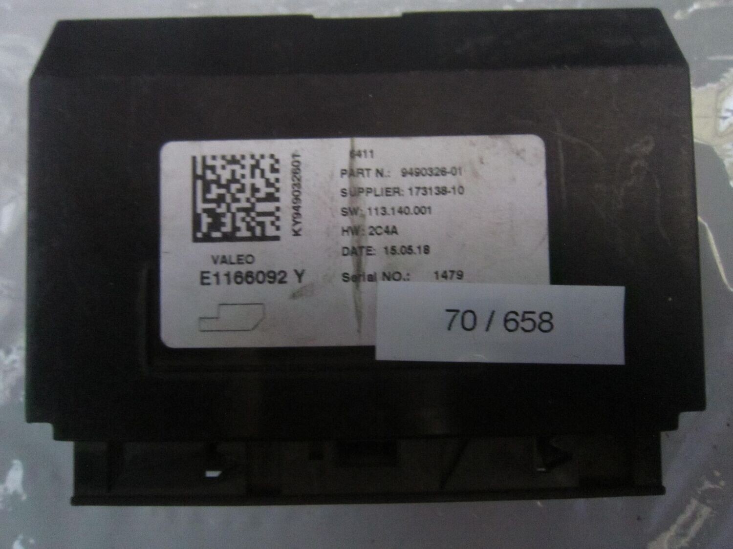 70-658 Centralina Clima Valeo 9490326-01 949032601 E1166092 Y    BMW  SERIE X