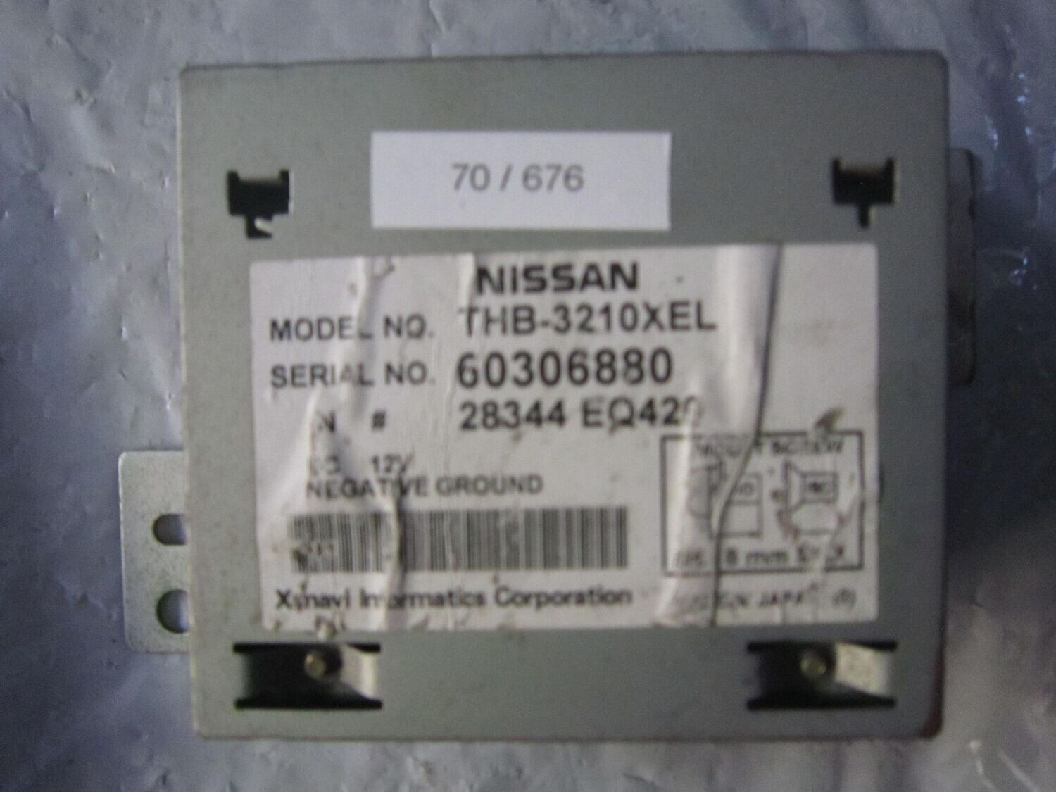 70-676 Modulo di Controllo Xanavi informatics Corp. THB-3210XEL THB3210XEL 28344 EQ420    NISSAN  X-TRAIL