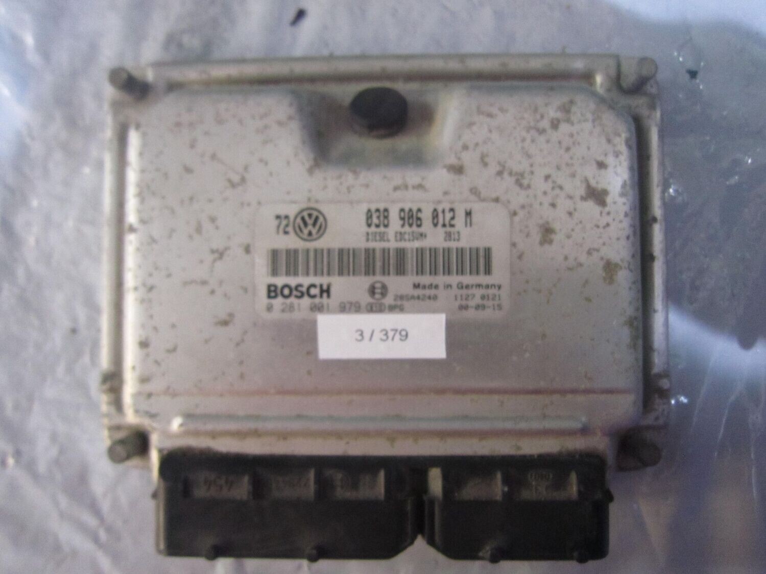 3-379 Centralina Motore Bosch 0 281 001 979 0281001979 038 906 012 M 28SA4240 EDC15  VOLKSWAGEN Diesel GOLF