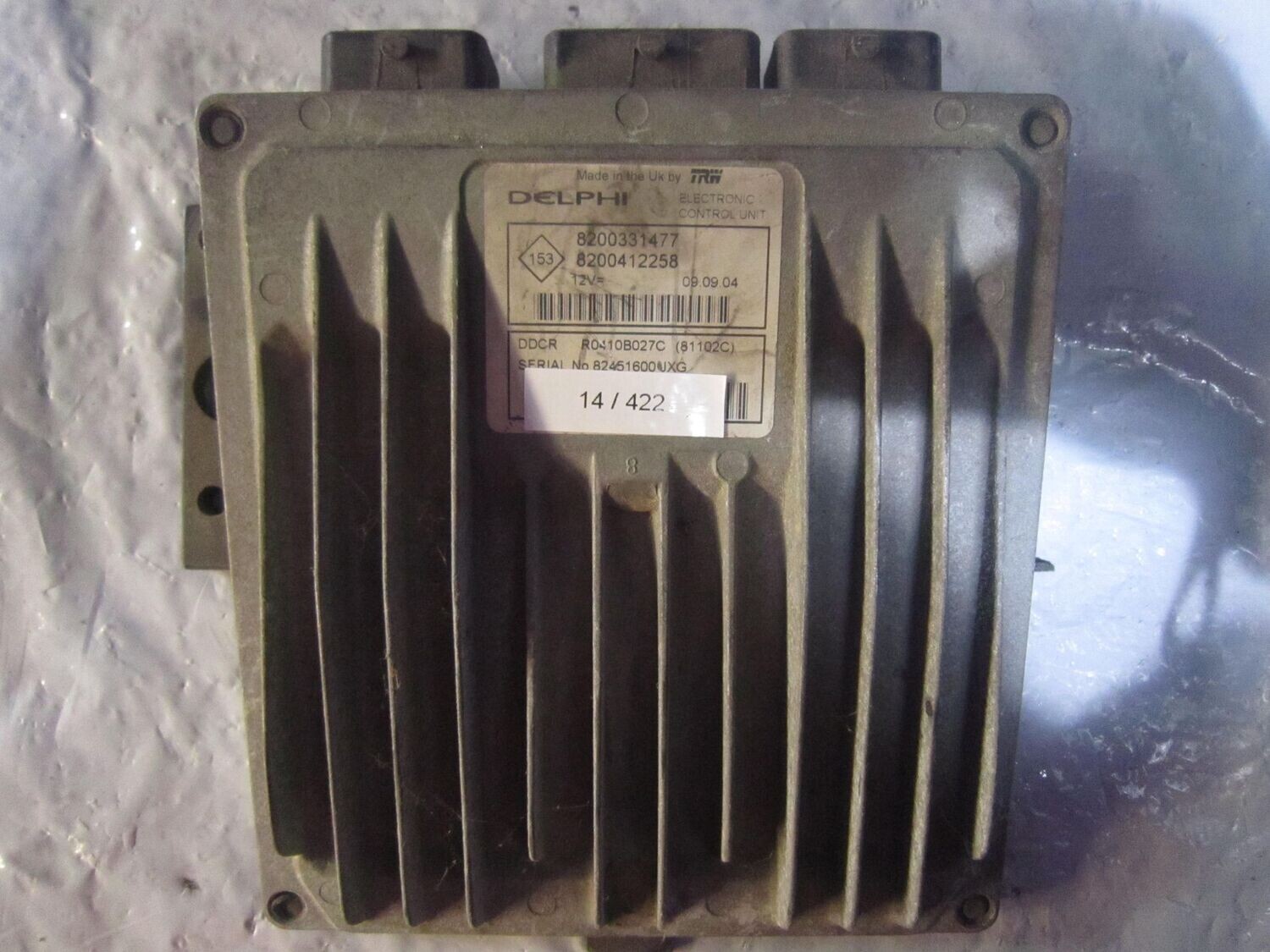 14-422 Centralina Motore Delphi R0410B027C   8200331477 8200412258 81102C  RENAULT Diesel VARIE