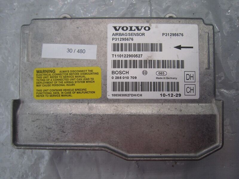 30-480 Centralina Airbag Bosch 0 285 010 709 0285010709 P31295676 T110122900527   VOLVO  XC 70