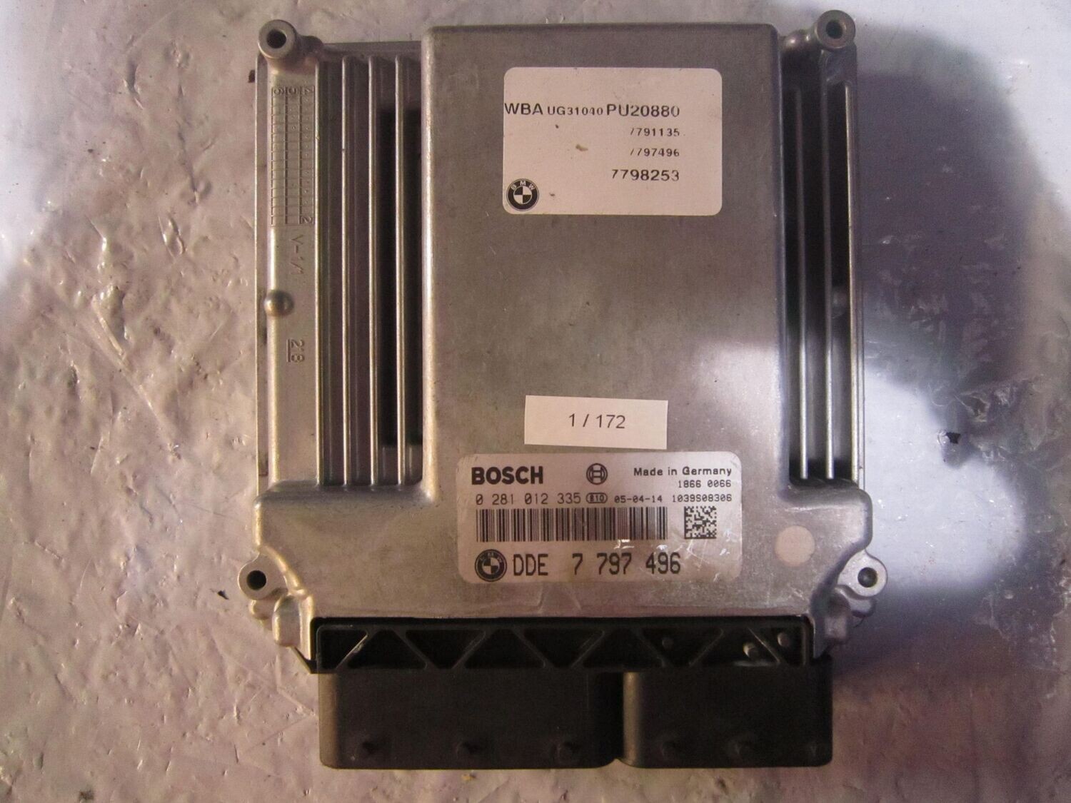 1-172 Centralina Motore Bosch 0 281 012 335 0281012335  7 797 496 1039S08306   BMW Diesel SERIE 1