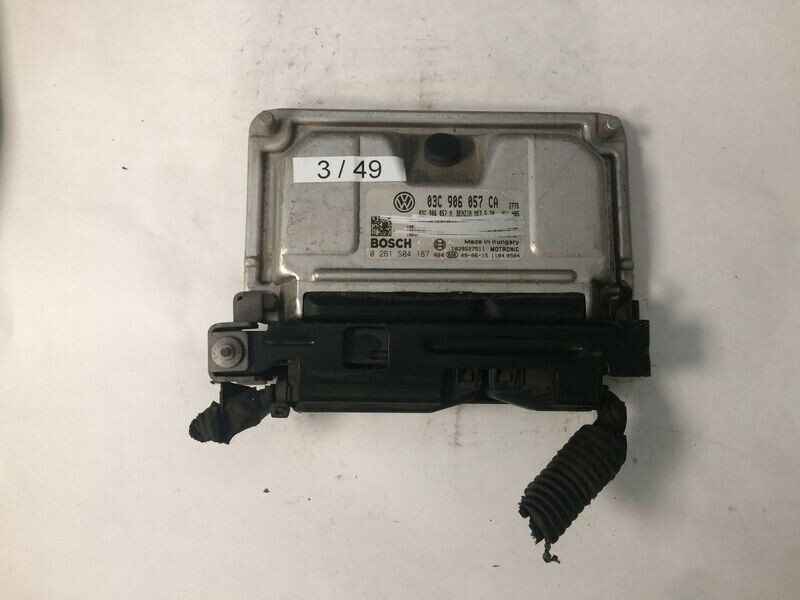 3-49 Centralina Motore Bosch 0 261 S04 187 0261S04187 03C906057CA 1039S27511 ME7.5.20  SEAT BENZINA IBIZA