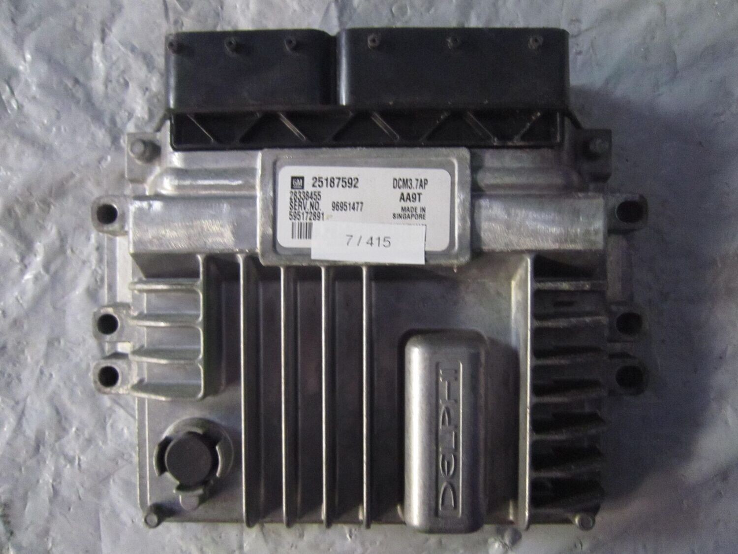 7-415 Centralina Motore Delphi 25187592   96951477 28338455 DCM3.7AP AA9T CHEVROLET Diesel ORLANDO
