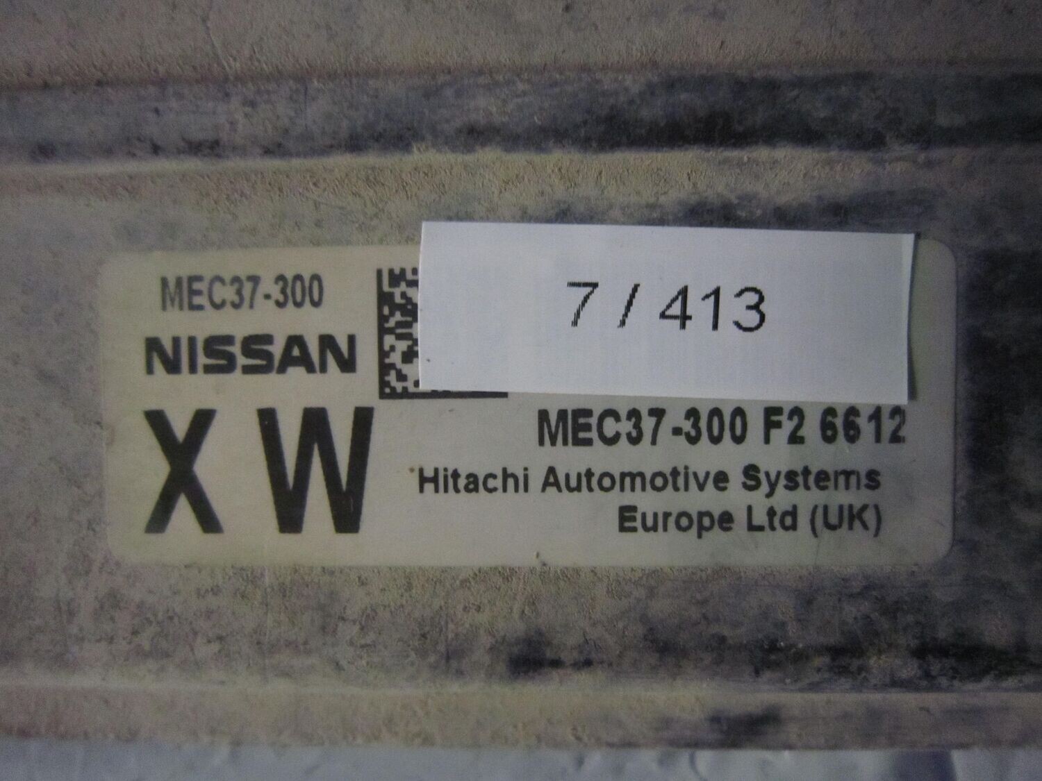 7-413 Centralina Motore Hitachi MEC37-300 MEC37300 MEC37-300 F2 6612 X W   NISSAN BENZINA MICRA