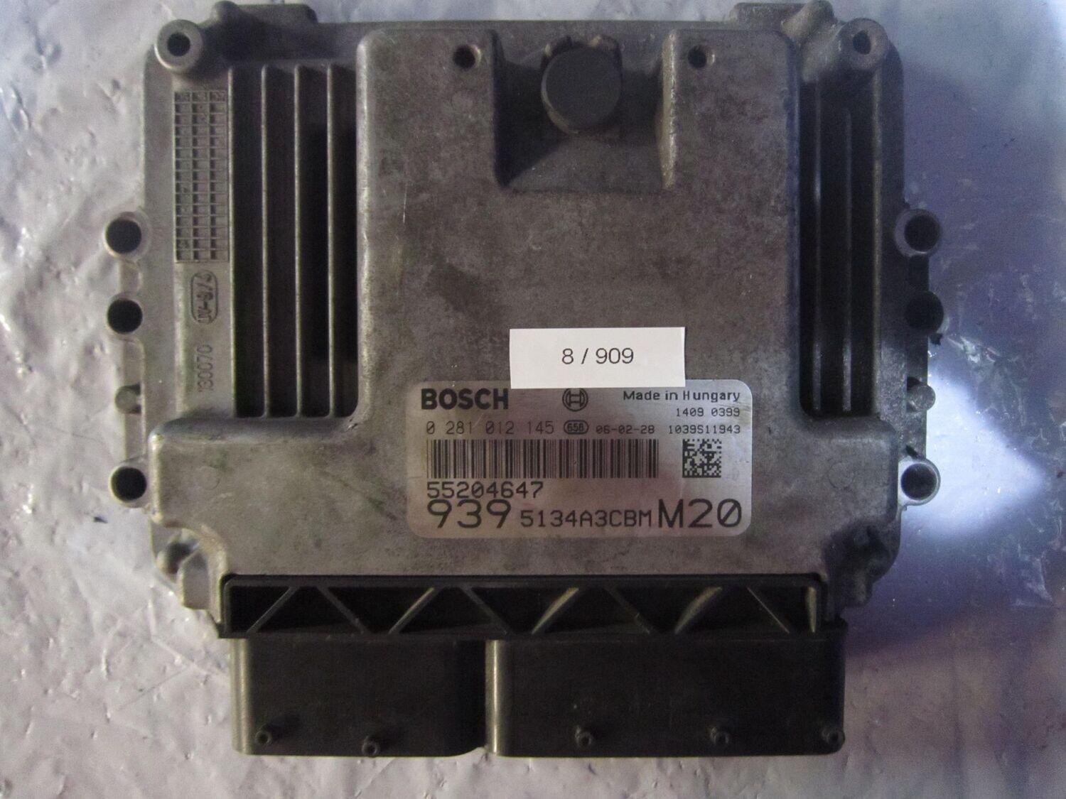 8-909 Centralina Motore Bosch 0 281 012 145 0281012145 55204647 1039S11943 939 5134A3CBM M20  ALFA ROMEO Diesel 159