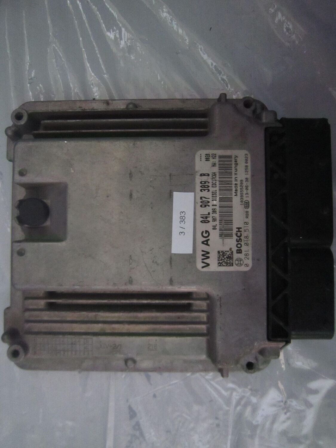 3-383 Centralina Motore Bosch 0 281 018 510 0281018510 04L 907 309 B 1039S55209 EDC17C64  VOLKSWAGEN DIESEL GOLF