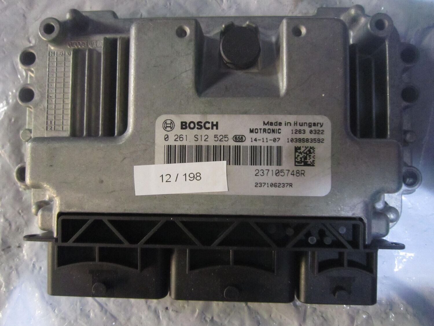 12-198 Centralina Motore Bosch 0 261 S12 525 0261S12525 237105748R 1039S83592 237106237R  SMART Benzina FORFOUR