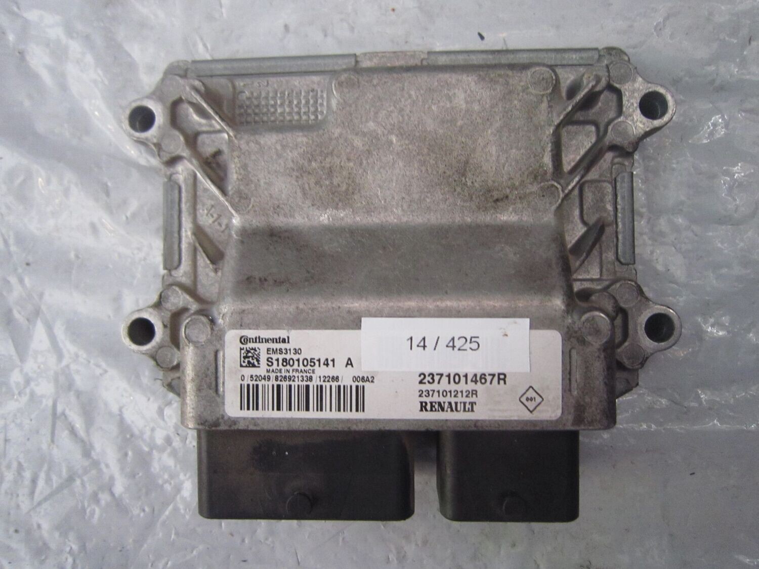 14-425 Centralina Motore Continental S180105141 A S180105141A 237101467R 237101212R EMS3130  DACIA Benzina VARIE