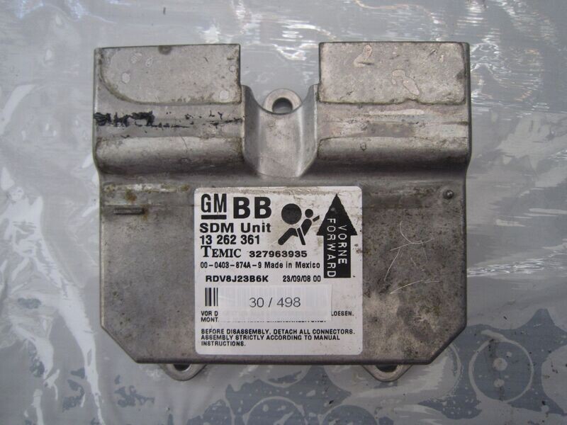 30-498 Centralina Airbag Temic 13 262 361 13262361 327963935    OPEL  CORSA