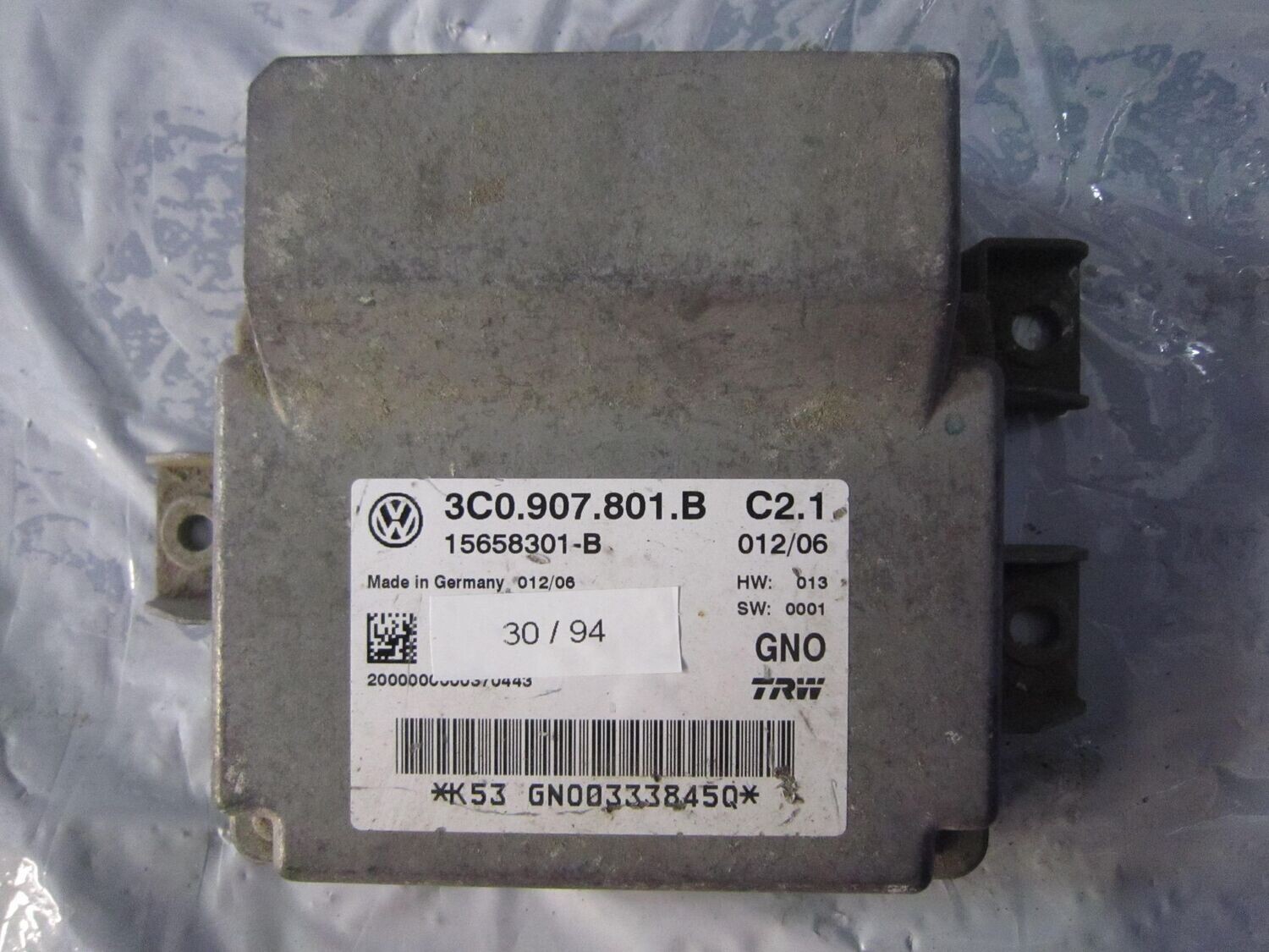 30-94 Centralina Airbag Trw 3C0 907 801 B 3C0907801B 15658301-B  C2.1  VOLKSWAGEN  PASSAT