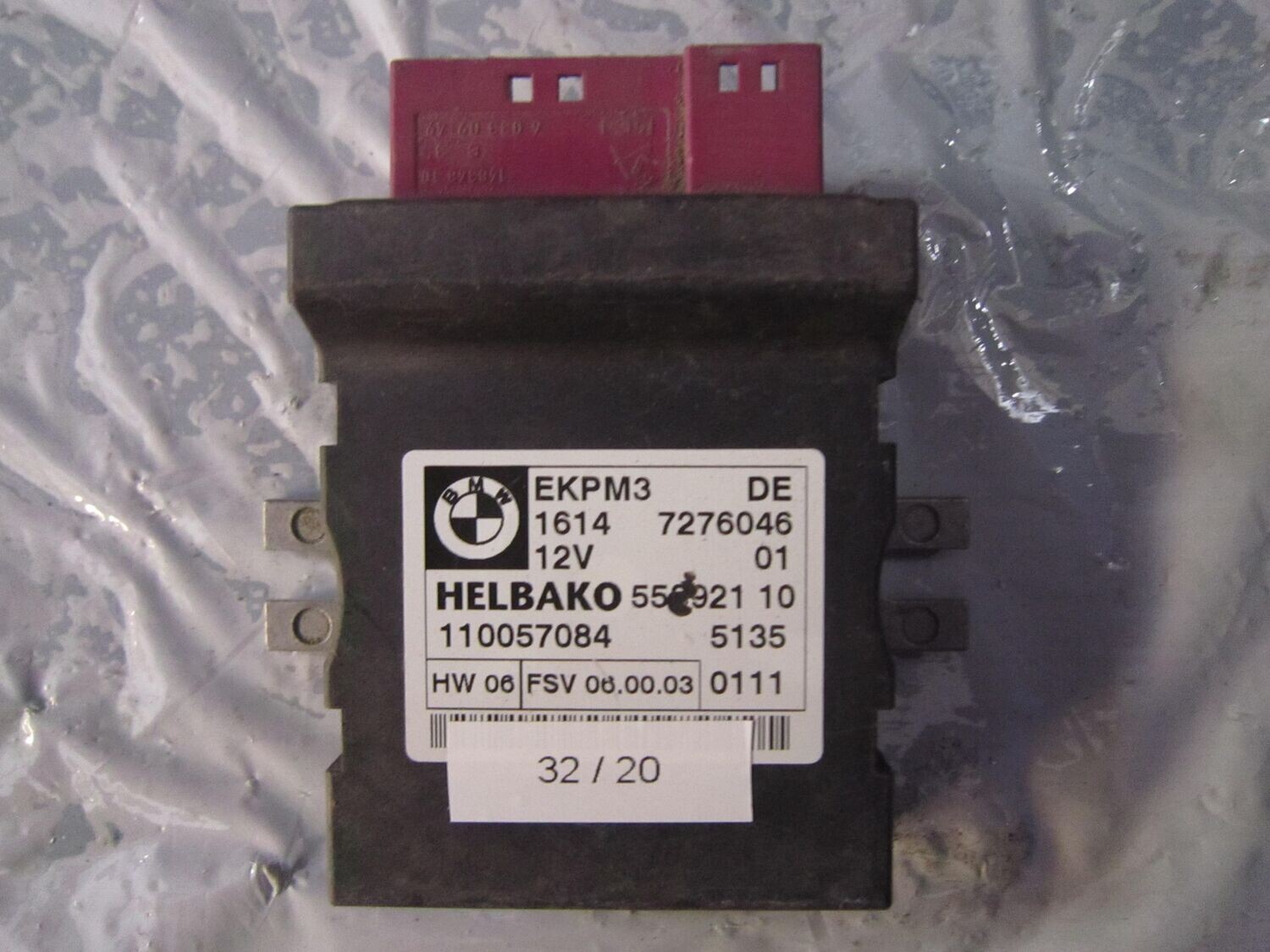 32-20 Centralina Pompa Alimentazione Helbako EKPM3   558921 10 HW: 06 SW: 06.00.03  BMW DIESEL SERIE 1