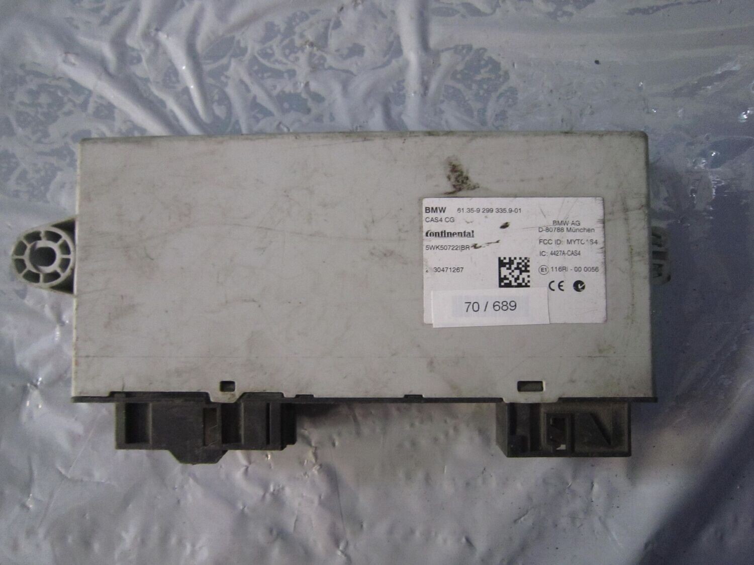 70-689 Modulo di Controllo Continental 9 299 335 .9-01 9299335.901 5WK50722IBR CAS4 CG   BMW  SERIE 5