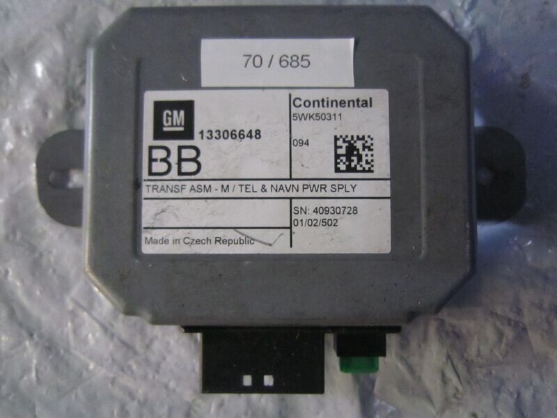 70-685 Modulo di Controllo Continental 5WK50311   13306648    OPEL  VARIE