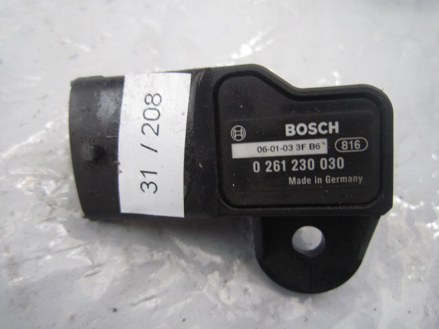 31-208 Sensore Pressione Alimentazione Bosch 0 261 230 030 0261230030     ALFA ROMEO / FIAT / LANCIA DIESEL VARIE