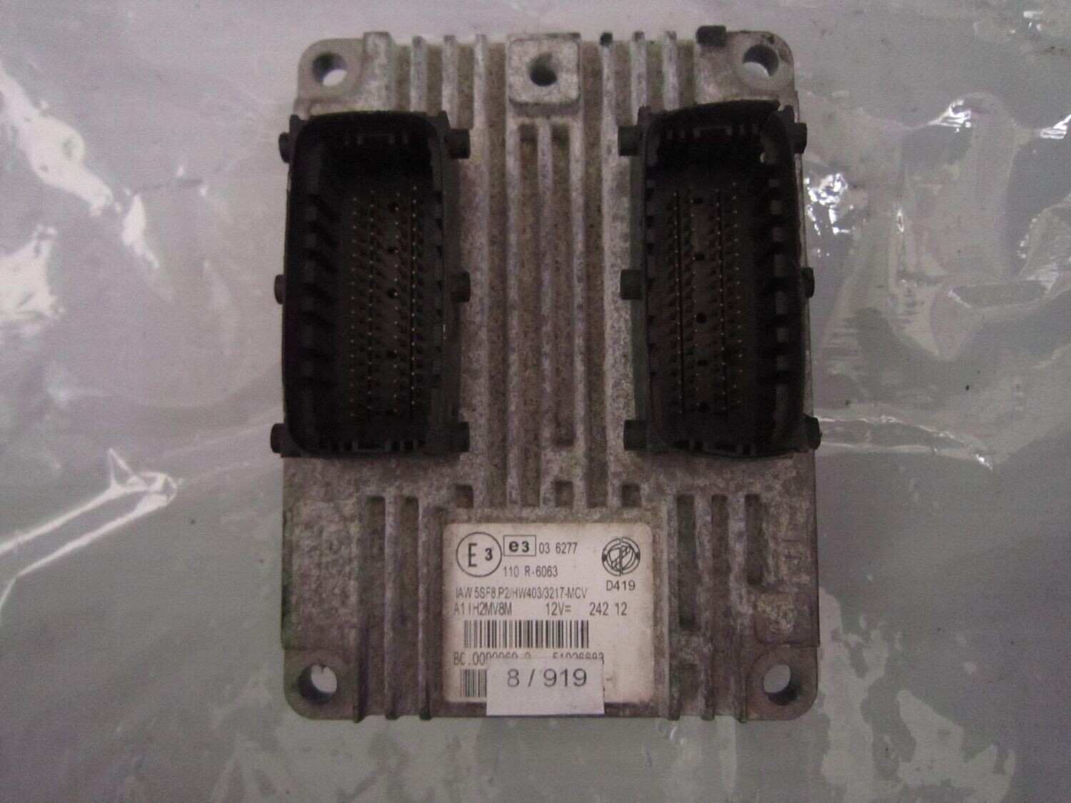 8-919 Centralina Motore Magneti Marelli IAW 5SF8.P2 IAW5SF8.P2 BC.0099969.D HW403/3217-MCV 51926683  ALFA ROMEO / FIAT / LANCIA BENZINA VARIE