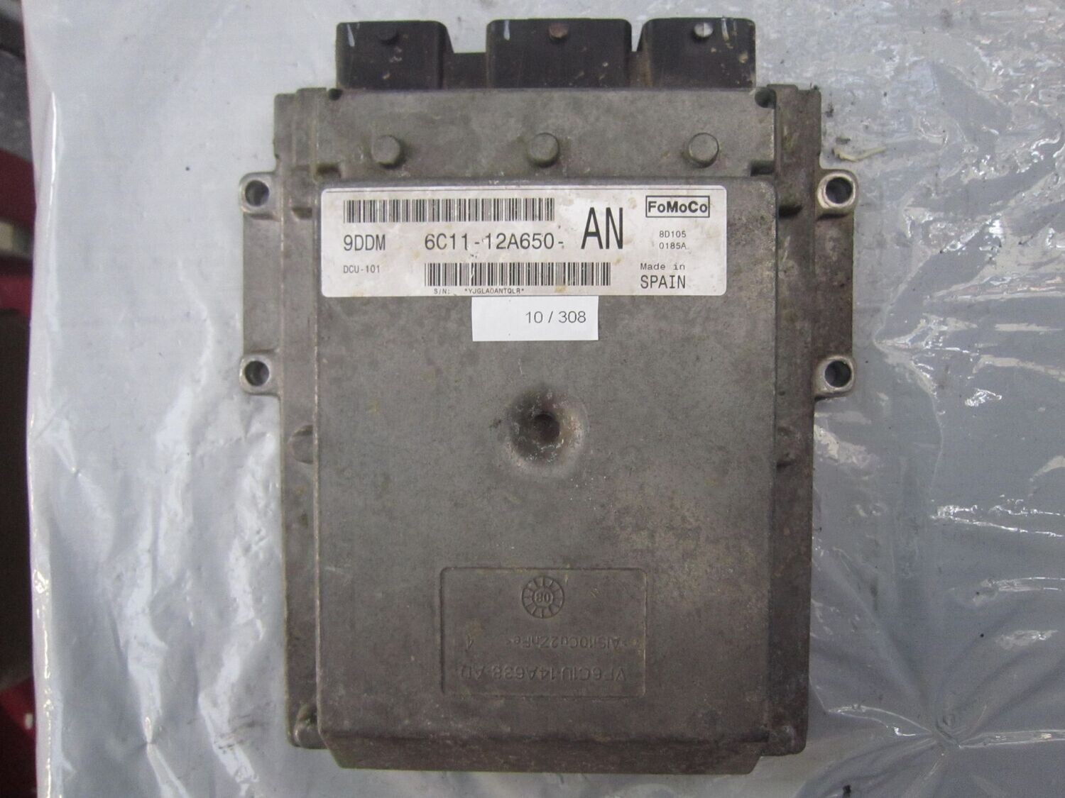10-308 Centralina Motore Fomoco 6C11-12A650-AN 6C1112A650AN 9DDM DCU-101   FORD DIESEL TRANSIT