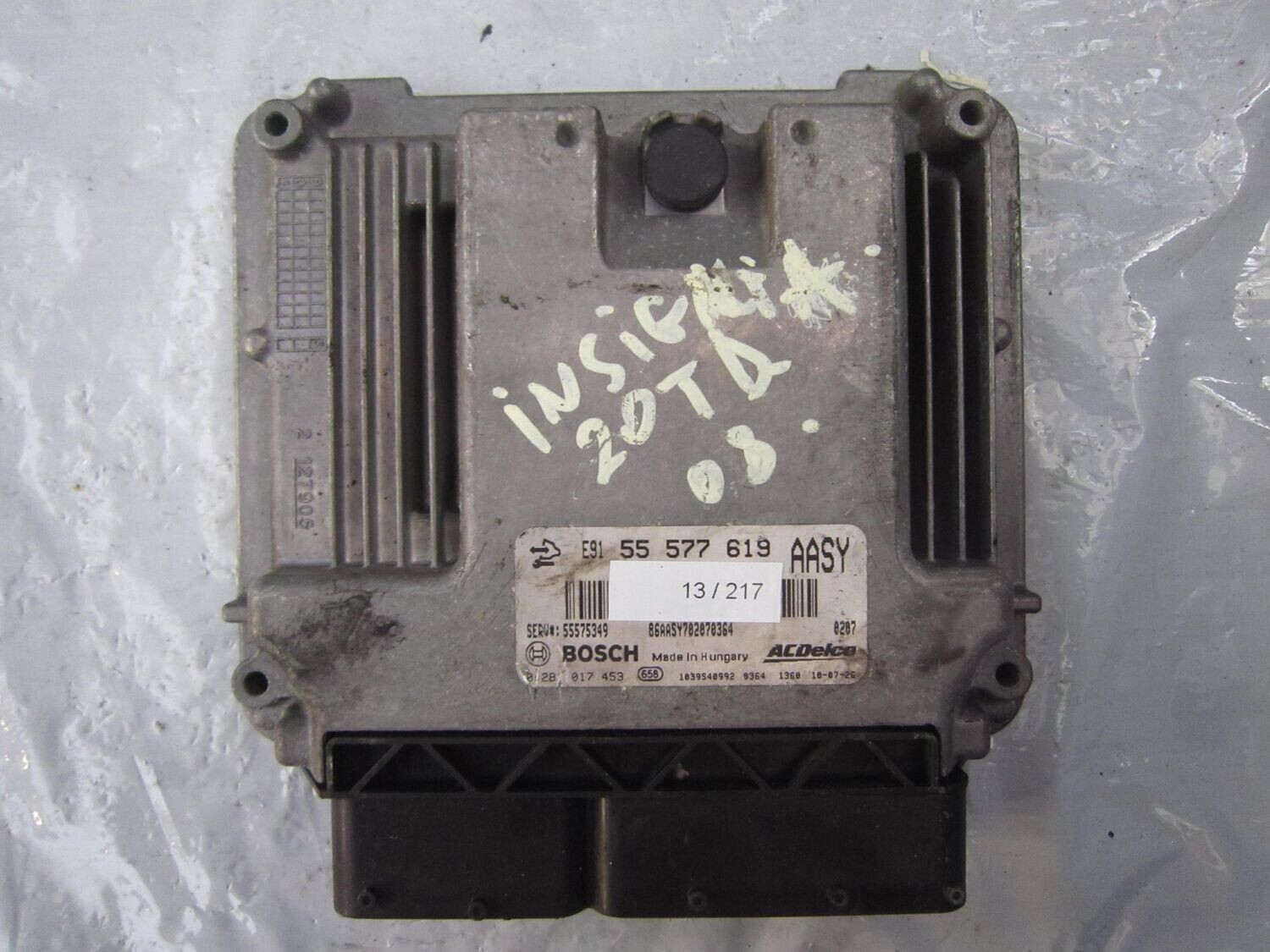 13-217 Centralina Motore Bosch 0 281 017 453 0281017453 55 577 619 1039s40992 55575349 AASY OPEL Diesel INSIGNIA