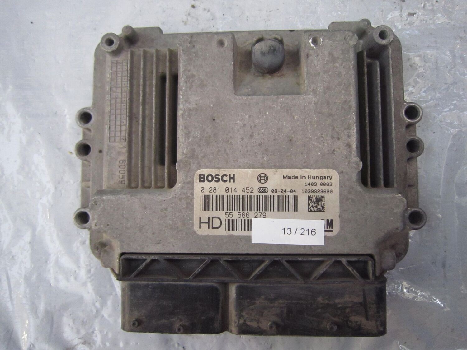 13-216 Centralina Motore Bosch 0 281 014 452 0281014452 HD 55 566 279 1039s23690   OPEL DIESEL ZAFIRA