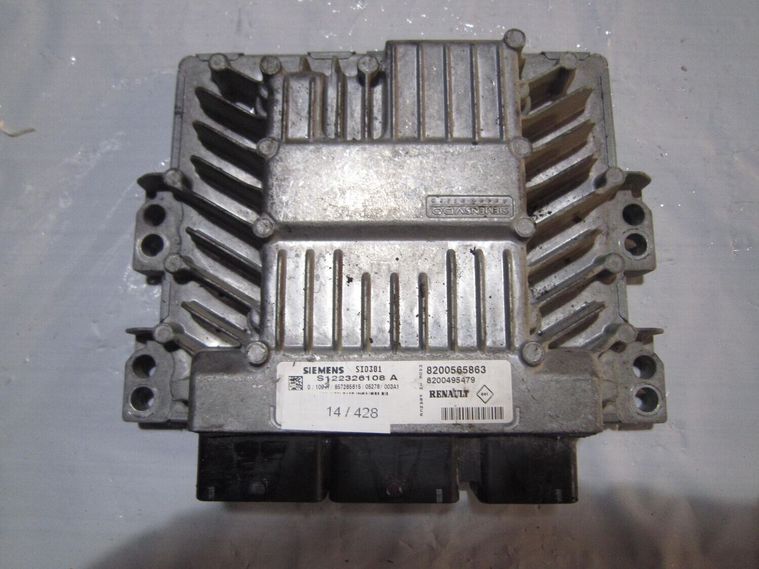 14-428 Centralina Motore Siemens S122326108 A S122326108A 8200565863 8200495479 SID301  RENAULT Diesel MEGANE
