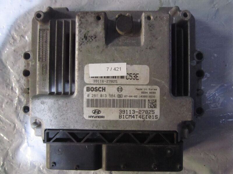 7-421 Centralina Motore Bosch 0 281 013 584 0281013584 39113-27825 1039S19533   HYUNDAI DIESEL SANTA FE