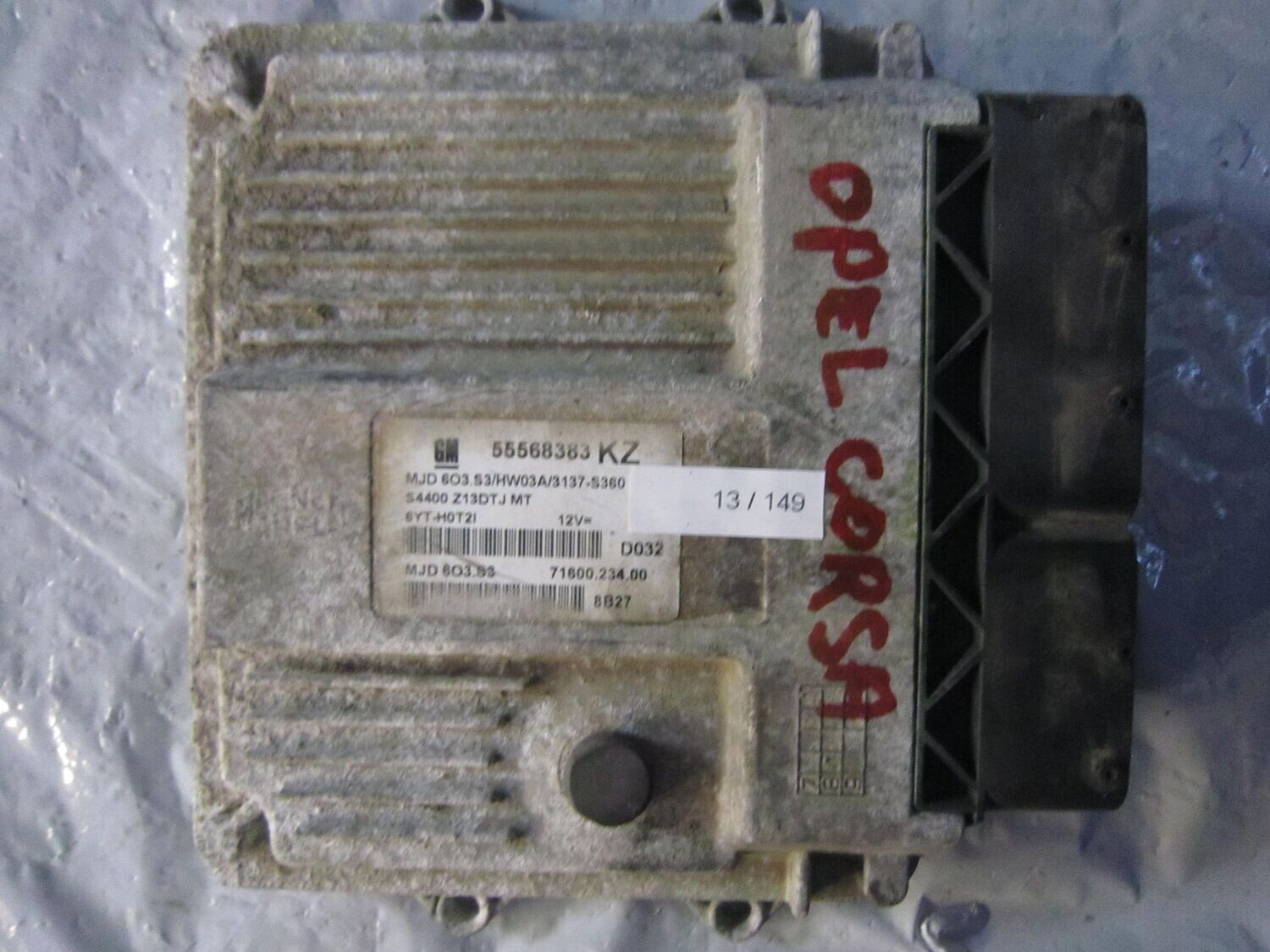 13-149 Centralina Motore Magneti Marelli 55568383   MJD 6O3.S3  71600.234.00 HW03A/3137-S360 OPEL DIESEL CORSA