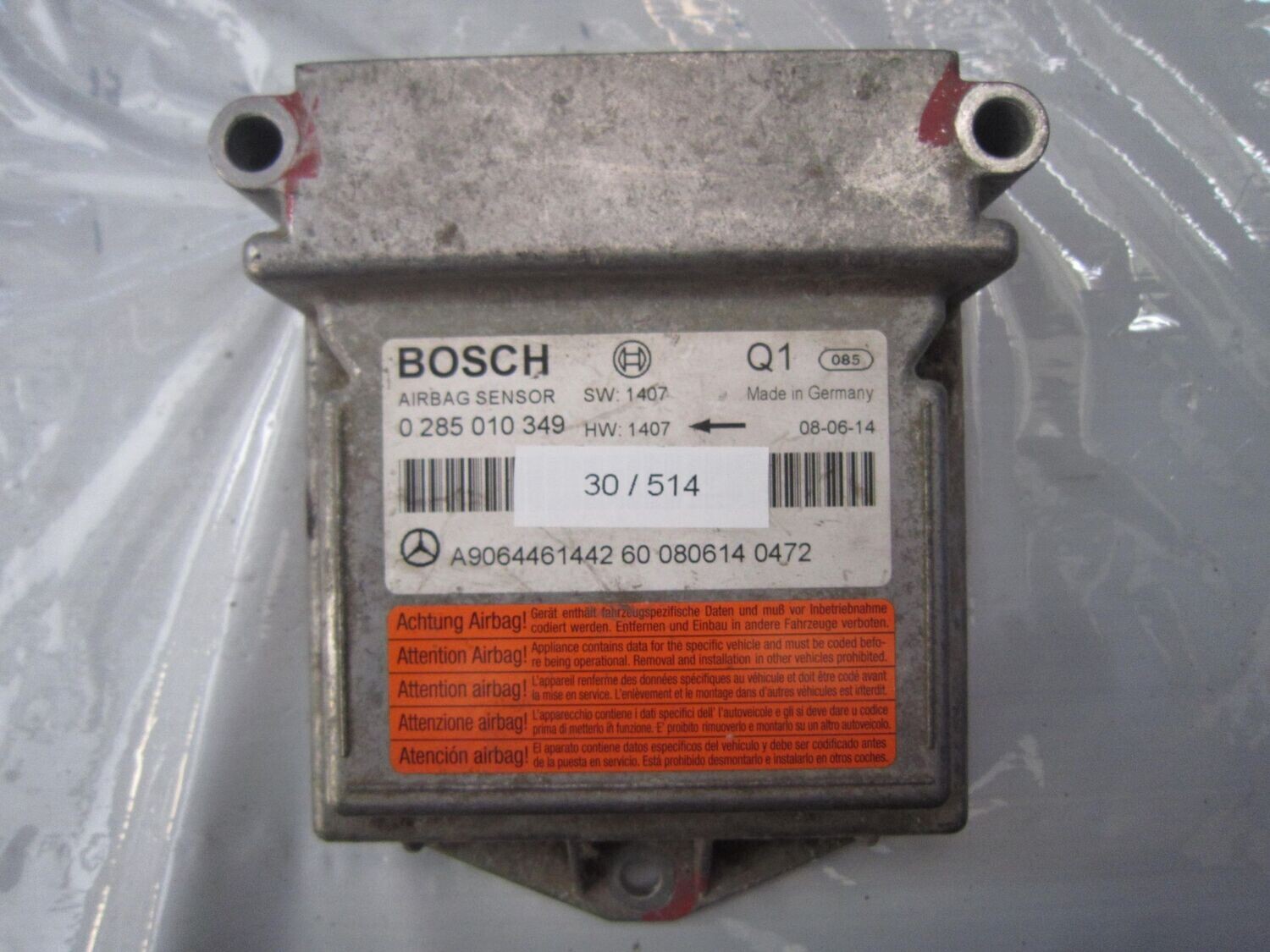 30-514 Centralina Airbag Bosch 0 285 010 349 0285010349 A9064461442 SW: 1407 HW: 1407  MERCEDES  SPRINTER