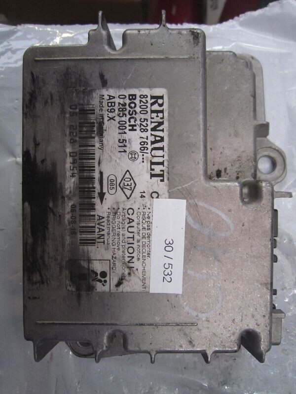 30-532 Centralina Airbag Bosch 0 285 001 511 0285001511 8200 528 766 AB9.X   RENAULT  CLIO
