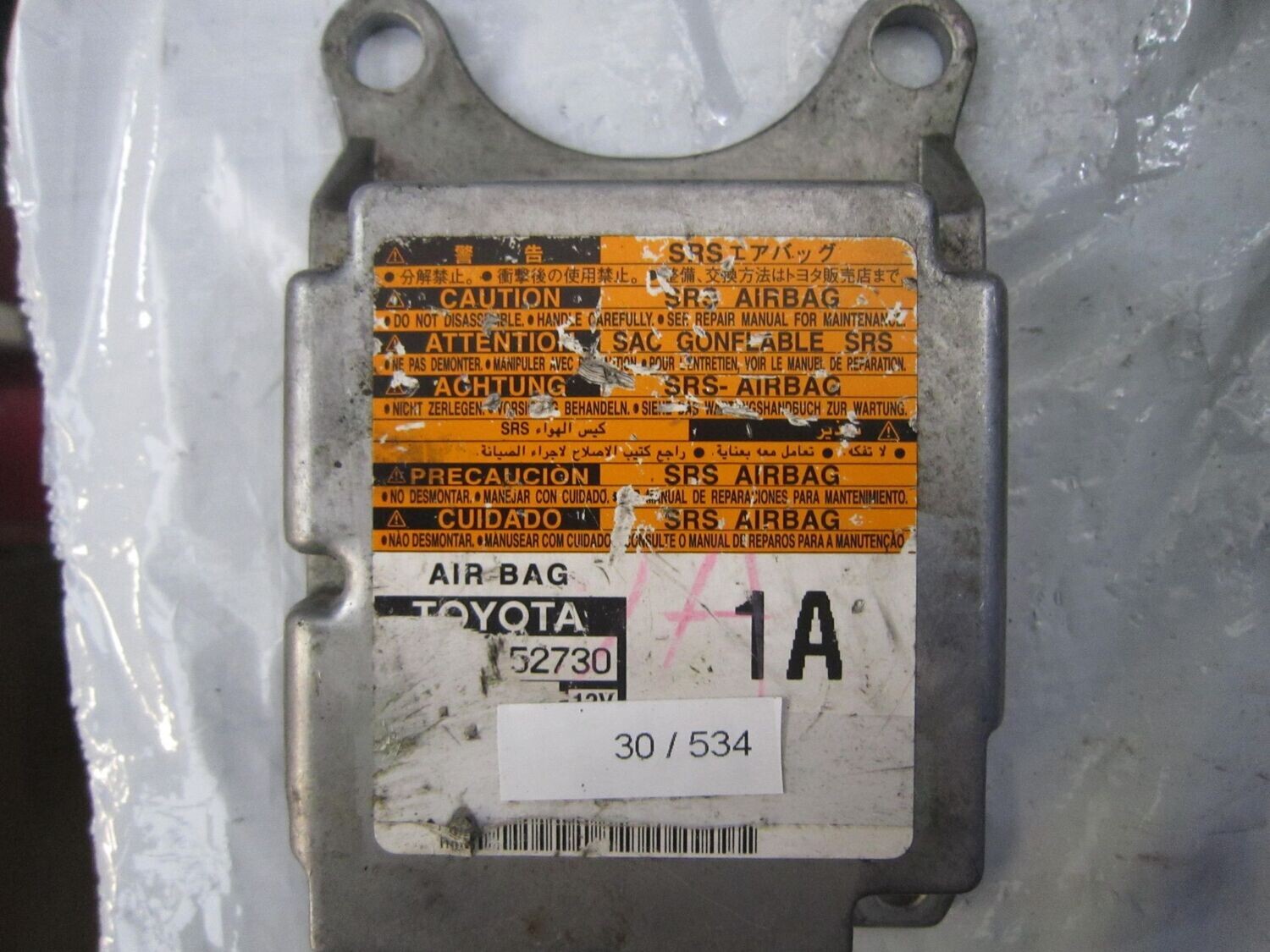 30-534 Centralina Airbag Toyota 89170-52730 8917052730 231000-4000    TOYOTA  RAV 4