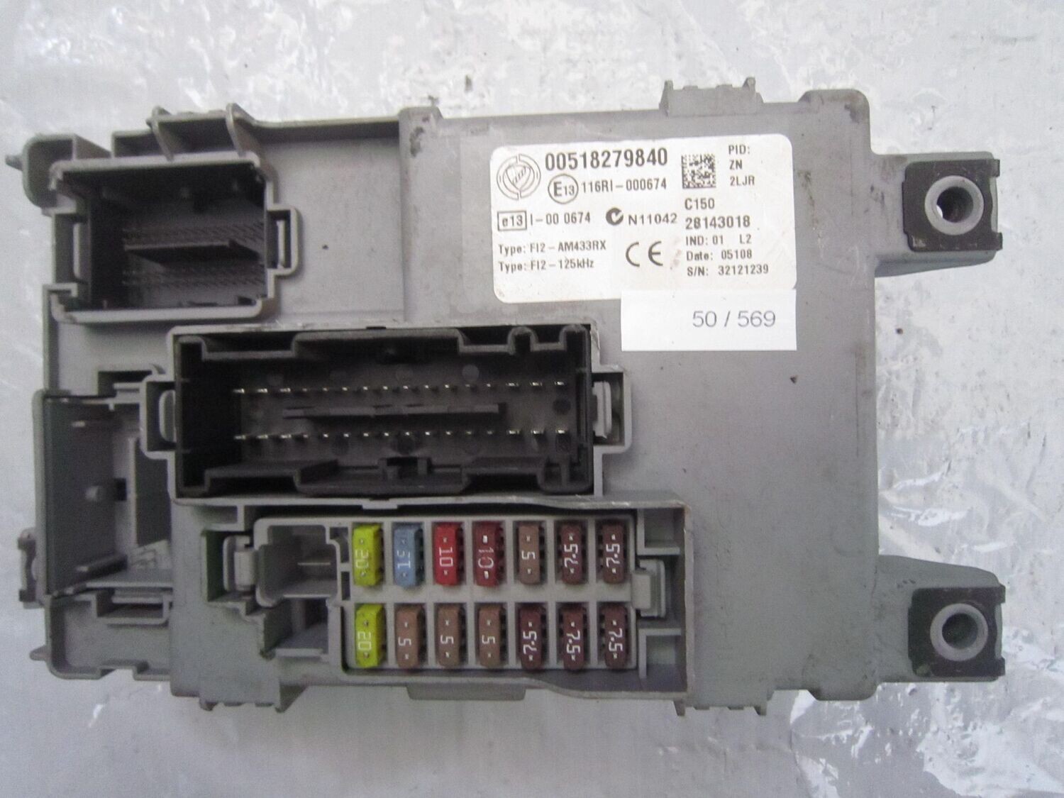 50-569 Body Computer Delphi 00518279840   28143018 FI2-AM433RX   FIAT DIESEL 500