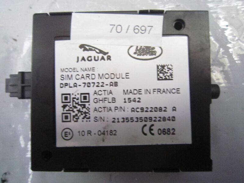 70-697 Modulo Map Pilot Land Rover DPLA-70722-AB DPLA70722AB SIM CARD AC922002 A   LAND ROVER  VARIE