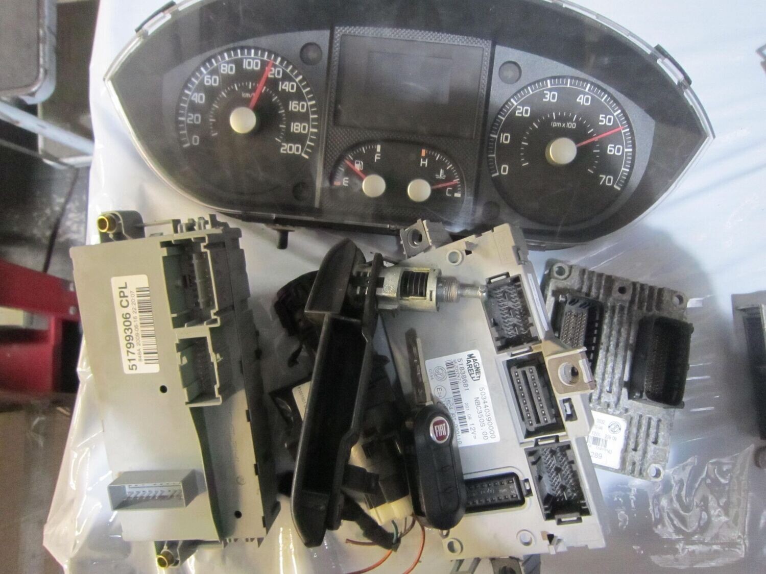95-289 Kit Motore Fiat  51819343   IAW 5SF M3     NBC350S.00 503440390000  51838681 555000680304 61001501   51799306 CLP FIAT BENZINA IDEA