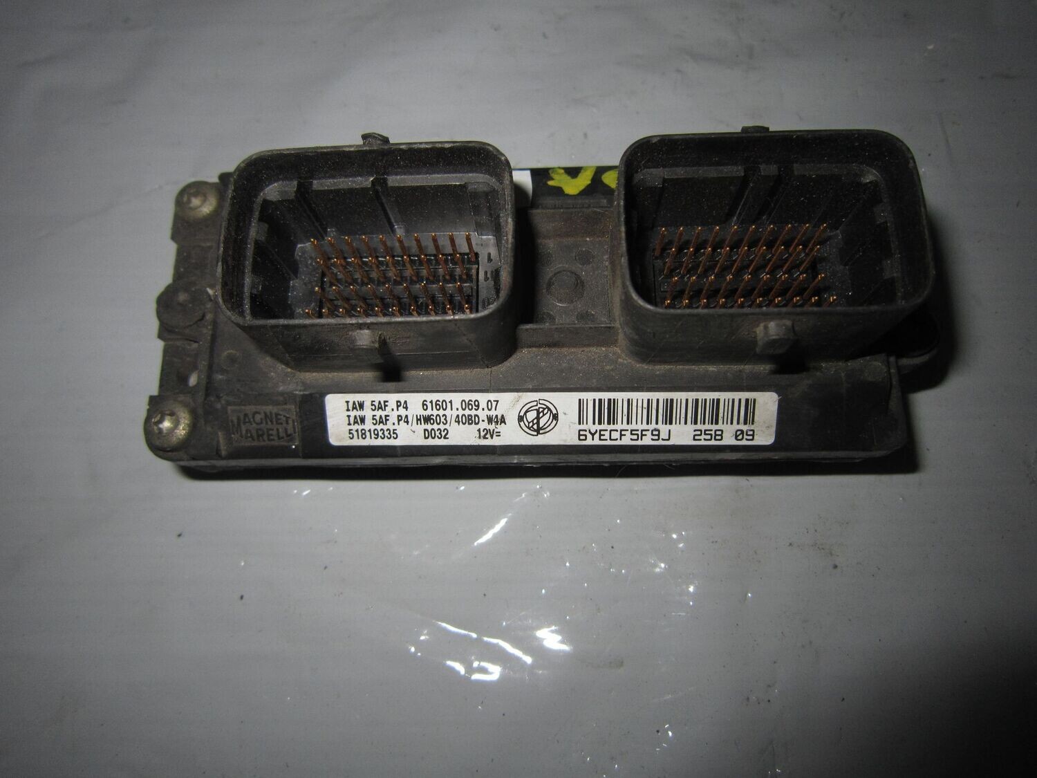 102-67 Centralina Motore Magneti Marelli IAW 5AF.P4 IAW5AF.P4 61601.069.07 D032 51819335 HW603/40BD-W4A FIAT BENZINA PUNTO