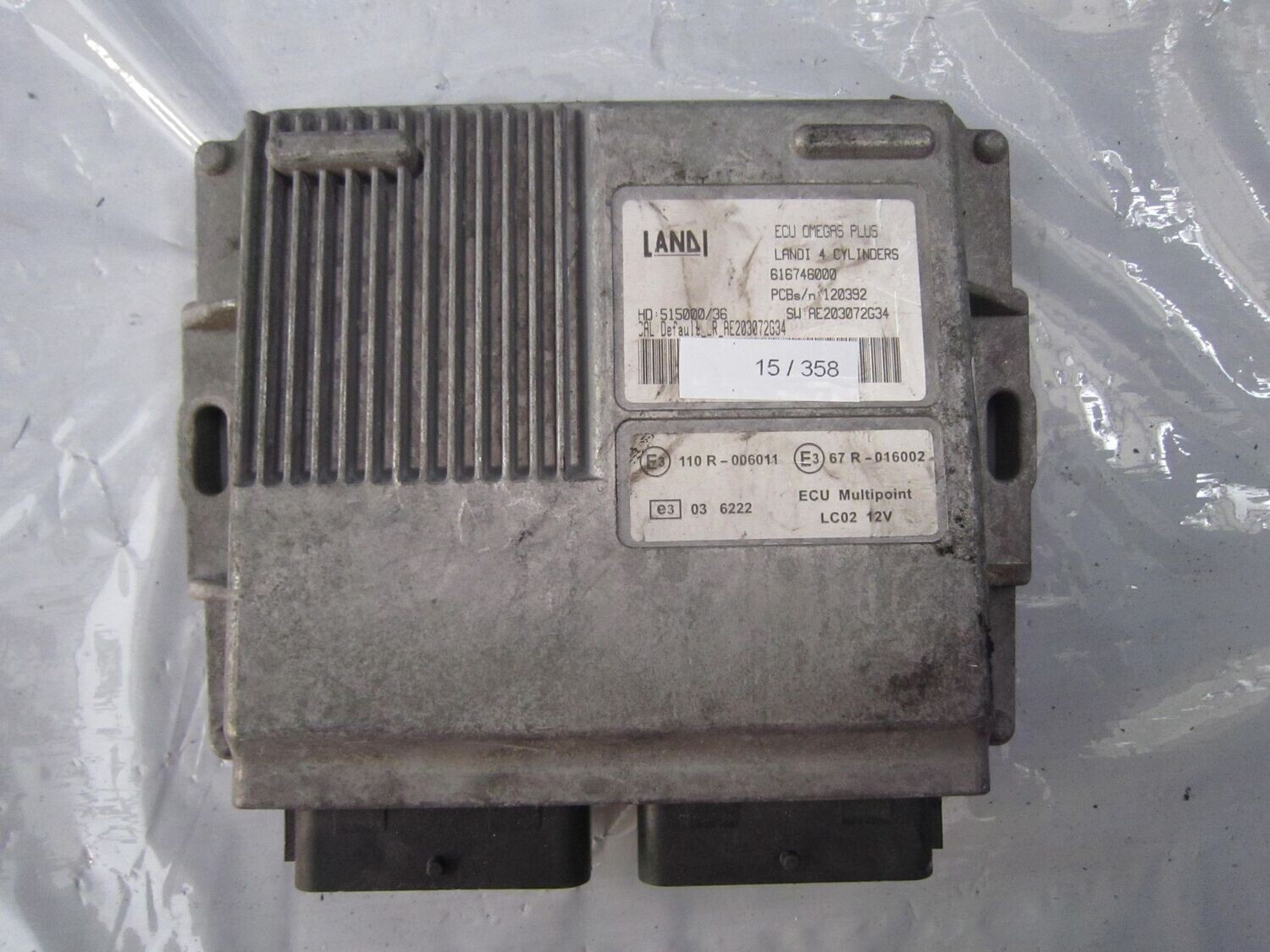 15-358 Centralina Gas GPL Landi Renzo 616746000   ECU OMEGAS PLUS 515000/36   OPEL Benzina / GPL MERIVA