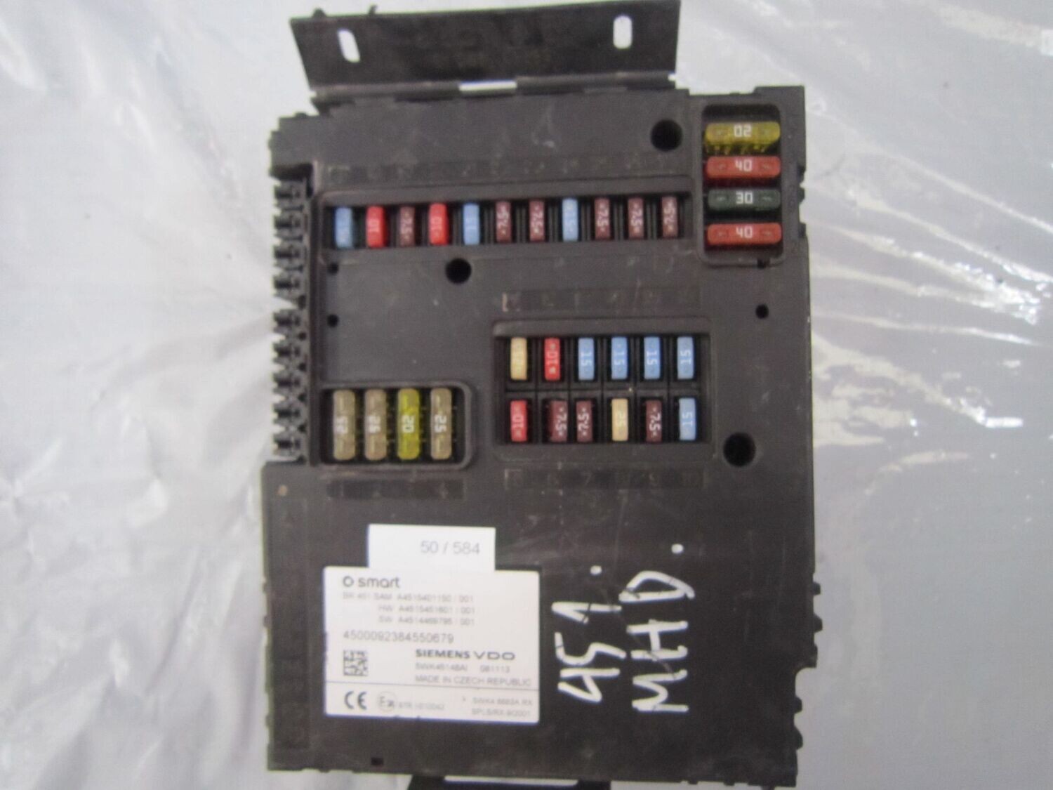 50-584 Body Computer Siemens 5WK45148AI   A4515401150 SW A4514469795   SMART  451