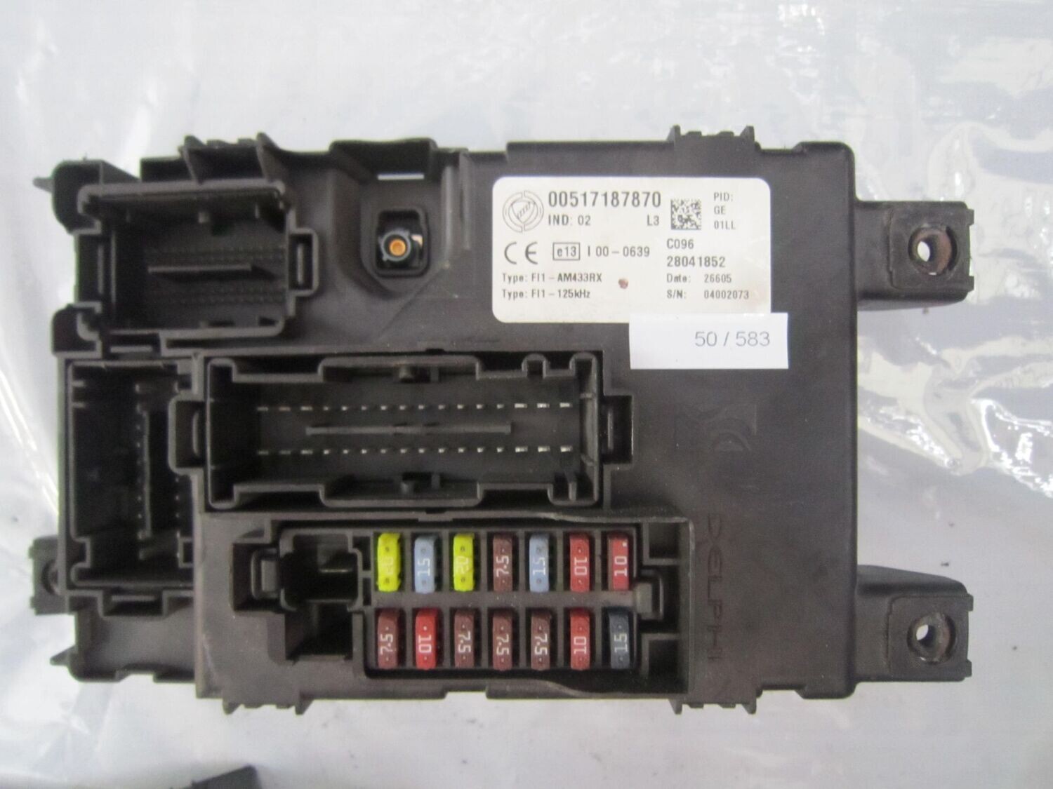 50-583 Body Computer Delphi 00517187870   28041852    FIAT Diesel PUNTO