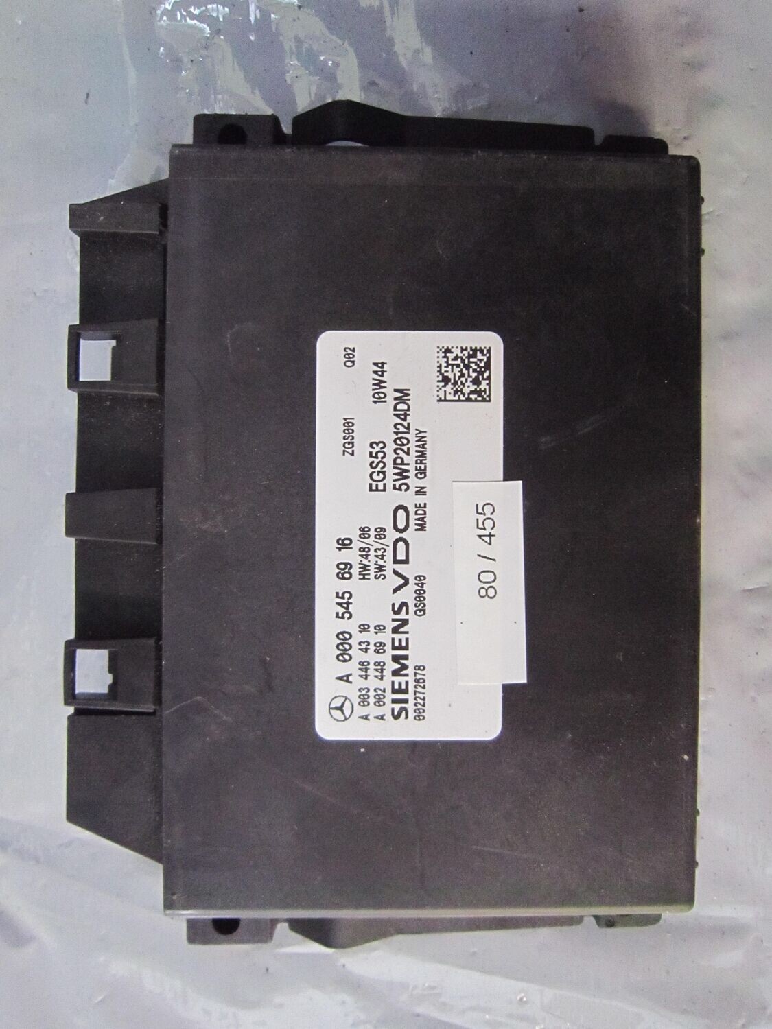 80-455 Modulo Controllo Della Trasmissione Siemens 5WP20124DM   A 000 545 69 16 ZG001 Q02  MERCEDES  VARIE