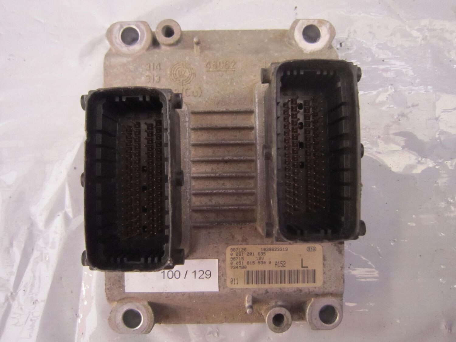 100-129 Centralina Motore Bosch 0 261 201 635 0261201635 0 051 815 930 0 1039S23319 892109  FIAT BENZINA BRAVO_BRAVA