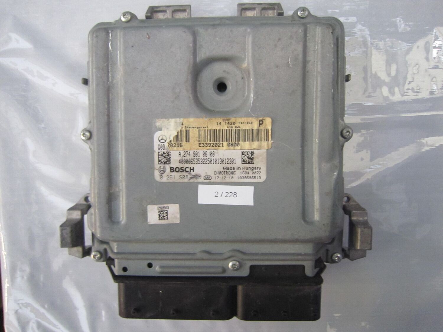 2-228 Centralina Motore Bosch 0 261 S08 785 0261S08785 A 274 901 06 00 1039S96513   MERCEDES Benzina CLASSE C
